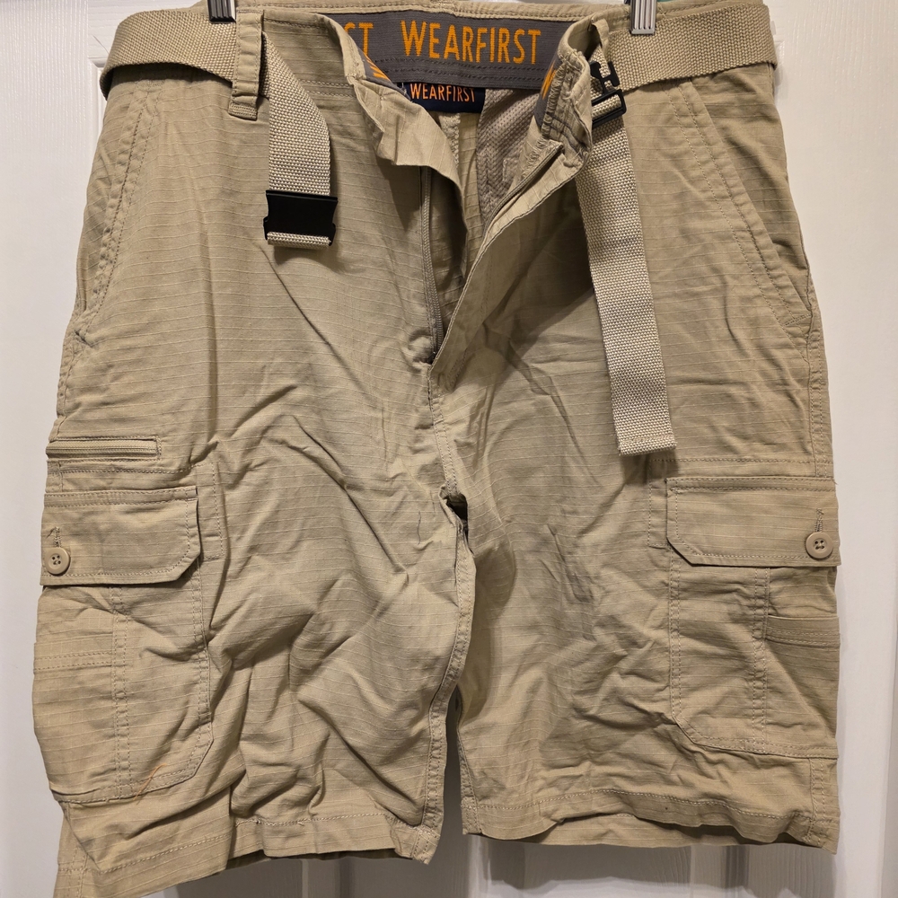 Wearfirst Men's Tan Cargo Shorts